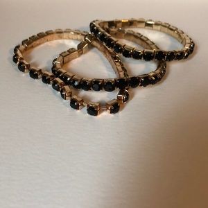 Black and Gold Bracelets